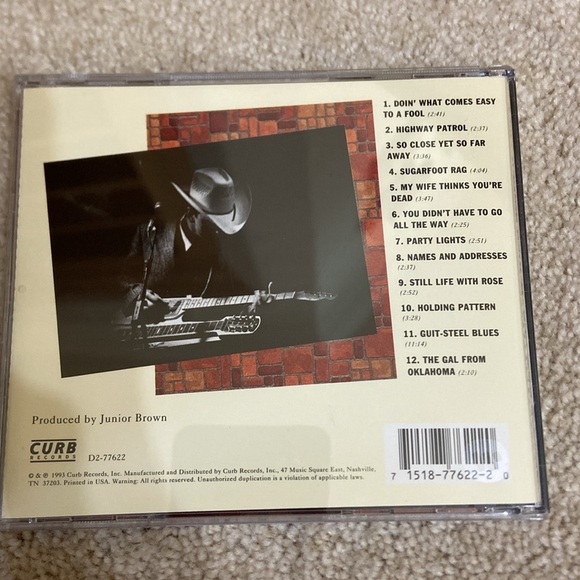 🔥 5 for $5🔥 Junior Brown Guit With It CD - Picture 4 of 5